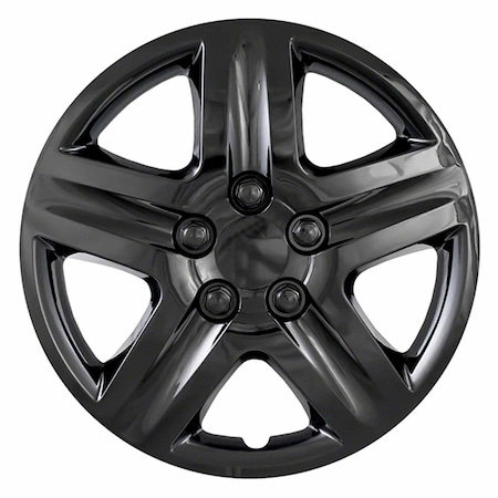 Coast2Coast 17", 5 Spoke, Gloss Black, Plastic, Set Of 4 IWC43117BLK